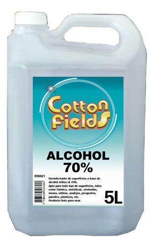 Alcohol Bialcohol Etílico 70% Bidon 5 Lts - Hacemos Envíos 