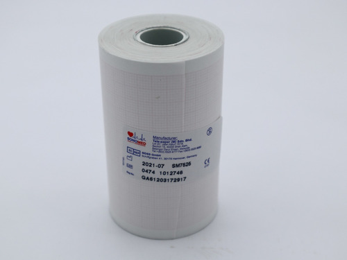 Rollo De Papel Termico Para Ecg, 75mm X 25m