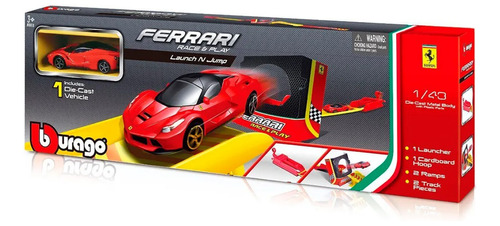 Pista De Autos Burago Ferrari Race & Play Launch N Jump +3