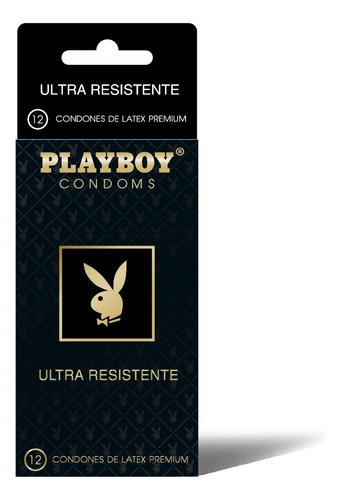 Preservativo Playboy, Condón Ultra Resistente, 12 Un