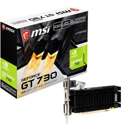 Tarjeta de video Nvidia MSI  GeForce 700 Series GT 730 N730K-2GD3H/LPV1 2GB