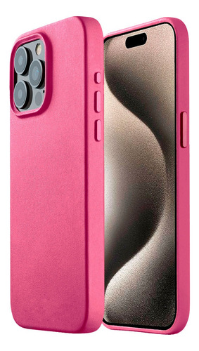 Estuche Leather Case Magsfe Para iPhone 15 Pro Max