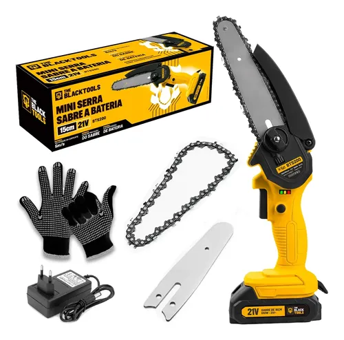 Moto Serra Eletrica Bateria Litio Mini 21v Bivolt Portatil