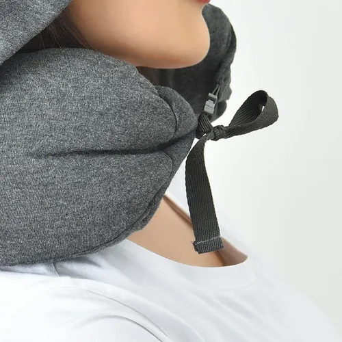 Almohada De Viaje Con Capucha, Cuello Con Capucha, Cuello Er