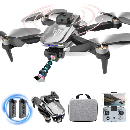 Brushless Motor Drone With Camera-4k Fpv Foldable Drone...