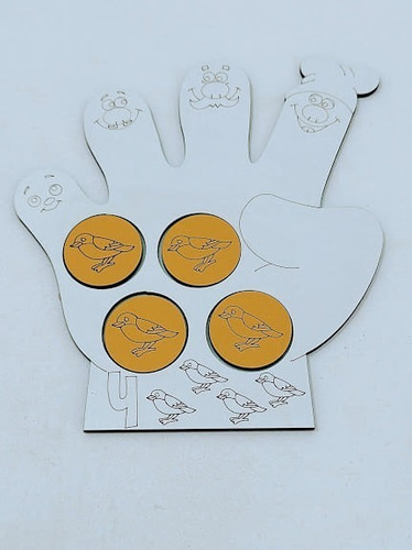Imagem 6 de 7 de Aprendendo Os Números Brinquedo Educativo Em Mdf - 1 Ao 5