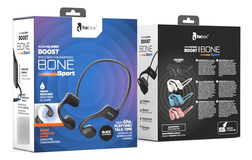 Auricular Foxbox Boost Bone Sport Con Conducción Ósea Negro