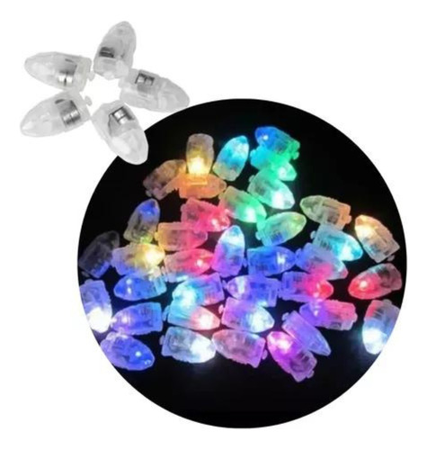 Luz Para Globos X50 Luces Led Decoracion Multicolor Cotillon