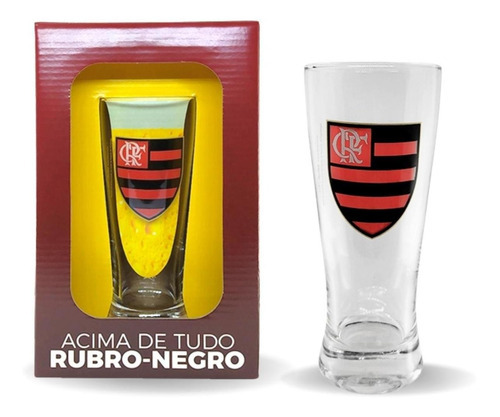 Copo Lager 300ml Flamengo - Allmix Cor Vermelho