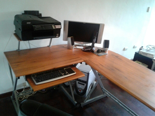 Escritorio Modular Usado 2 Sillas Accesorios En Buen Estado