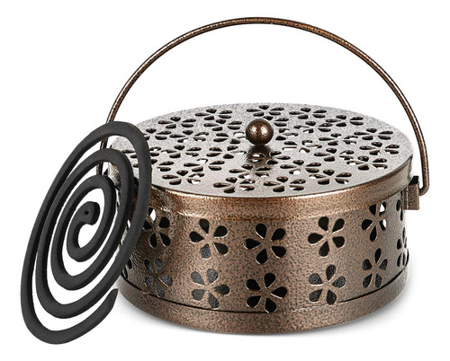 Whiidoom Retro Portable Mosquito Soporte De Bobina Con De De