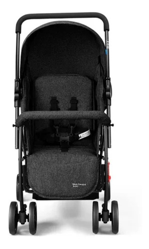 Carrinho De Bebê Com Alça Reversível Max Preto - Multikids
