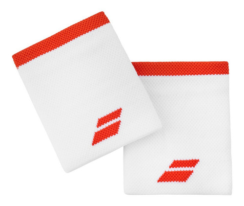 Muñequeras Babolat Logo Jumbo White/red Color Blanco/Rojo Talle Único