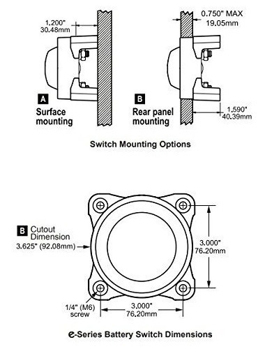 Master Switch Para Doble Bateria Auto Lancha