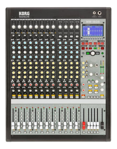 Mixer Analógico Digital Korg Mw-1608-bk 110V/220V