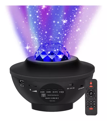 Velador proyector de estrellas giratorio en varios colores – Puntohome