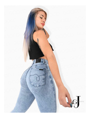 Denim Gooco Jean Legging Tiro Alto Elastizado Calce Perfecto