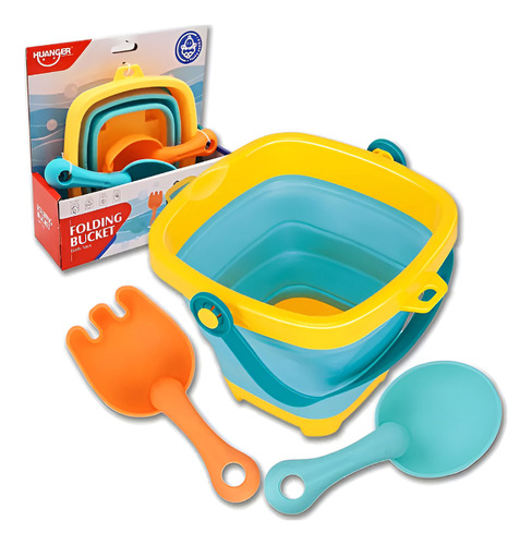 Set Playa Juguete Arena Infantil Balde Plegable + Accesorios