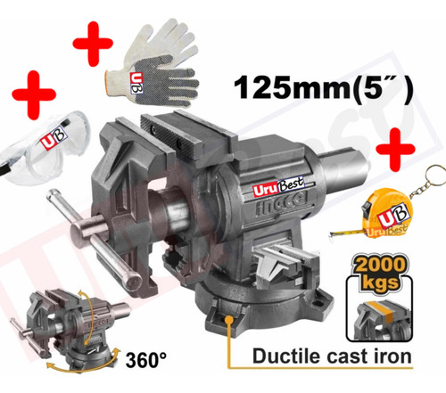 Morza Morsa Banco Multi Proposito 5  125mm Ingco Hbv085 *ub*