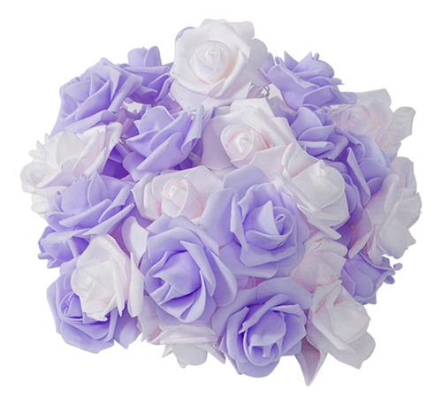 Led Rose Flower Fairy String Light Foam Rose Fairy Lights