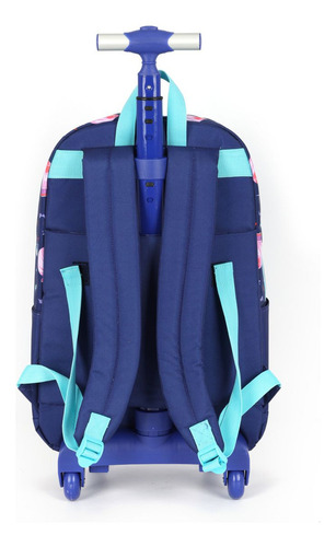 Mochila De Rodinhas Divertidamente 2 Juvenil Escolar Luxcel Cor Roxo