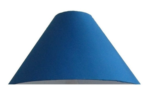 Pantalla Cónica Para Lámpara De Buro/ Mediana Azul Rey