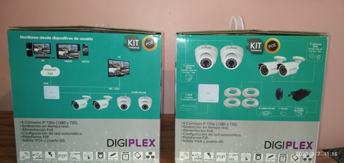 Combo De 4 Cámaras Hd Digiplex Con Todo Sus Accesorios Nuevo