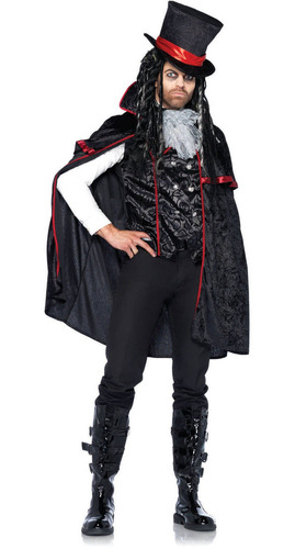 Disfraz Para Hombre Vampiro Talla M Halloween 