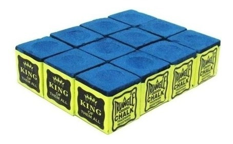 Imagem 1 de 2 de Giz Triangle Master Profissional Bilhar Sinuca 12 Pçs