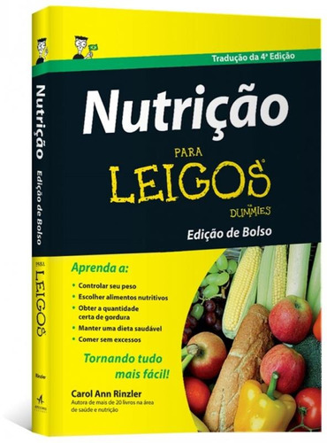 Nutrição para leigos, de Carol, Ann Rinzler. Starling Alta Editora E Consultoria  Eireli, capa mole em português, 2014