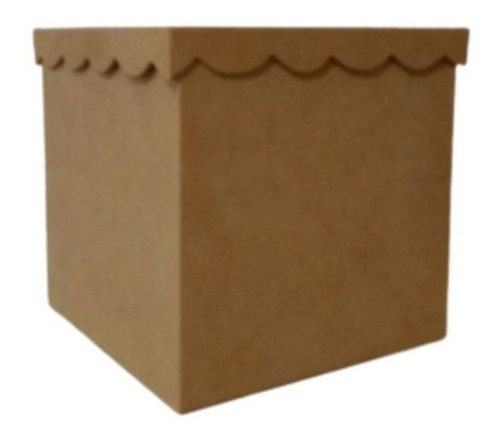  Caja Cubo 25x25 Cm Tapa / Onda