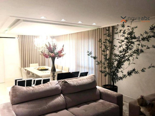 Apartamento Alto Padrão Em Condomínio Resort, Com 3 Suítes À Venda, 177 M² Por R$ 1.950.000 - Campestre - Santo André/sp - Ap1551