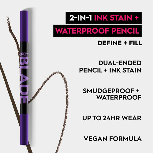 Lápiz De Cejas 2 En 1 Brow Blade De Urban Decay, Resistente