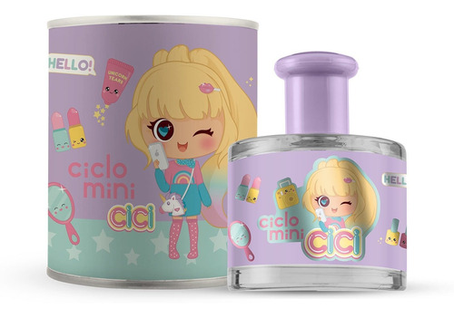 Perfume Deo Colônia Infantil Ciclo Cici Bela Lata 100ml