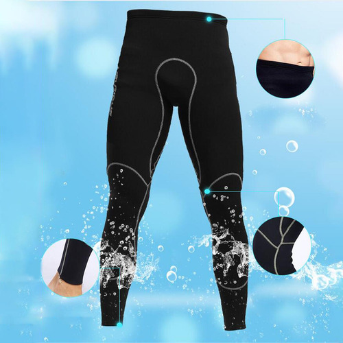 Pantalones De Neopreno Para Hombre, Pantalones De Negro L