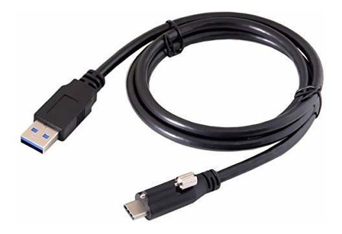 Cable Usb-c Con Bloqueo A Usb 3.0 1.2m.