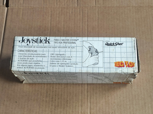 Controle / Joystick Asa -- Original -- Sega Master System Preto (Usado)