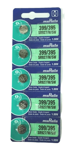 Imagen 2 de 8 de Pila Sony Murata 395/399/sr927 Blister 5u. Distribuidor Ofic