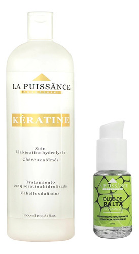 Tratamiento  Keratina 1000 Ml La Puissance+  Oleo Palta