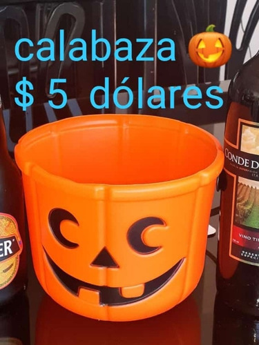 Halloween Calabaza Balde Grande Ecuador $ 5 