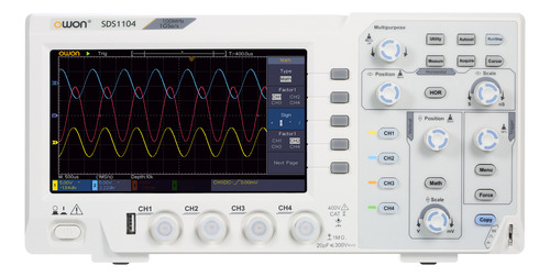 Osciloscopio Oscilómetro Portátil De 100 Mhz, 4 Canales, Rei