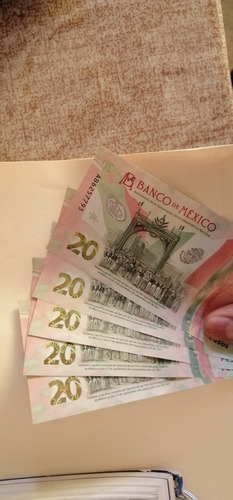 Billete De Denominación $20 Nuevo Serie Ab62