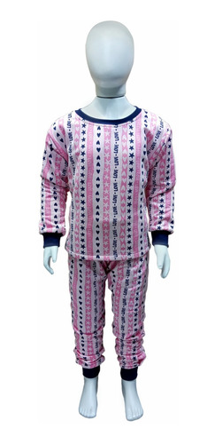Imagem 1 de 7 de Combo Com 2 Pijamas Infantil Flanelado 8/10/12 Menina