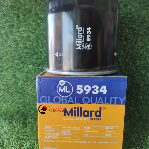 Filtro De Aceite Ml-5934 (57521) Para Motor Isuzu 4he1