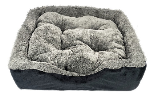 Cama Para Perros Cuadrada 100 X 80 Cm Suave Y Cómoda Lavable