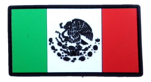 Bandera De México Parche Pvc 