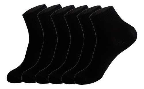 6 Pares/lote De Calcetines De Algodón Para Hombre De Tubo Me