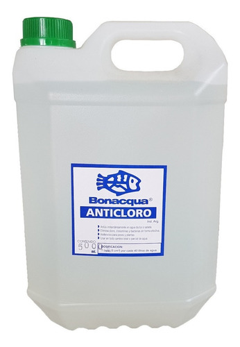 Anticloro Peceras Bonacqua 5 Litros Agua Acuarios