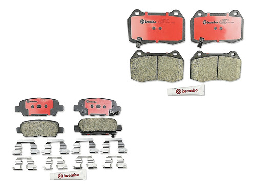 Jgo Balatas Del+tras Brembo Nissan 350z 03-08