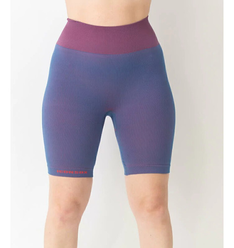 Calza Corta Deportiva Mujer Iconsox® Seamless Biker Fitness 